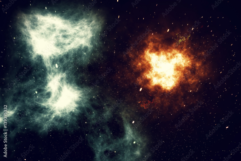 Universe filled with stars, nebula and galaxy, space dust in the universe, beautiful background with stars, 3d rendering Universe filled with stars, nebula and galaxy, space dust in the universe, beautiful background with stars, 3d rendering