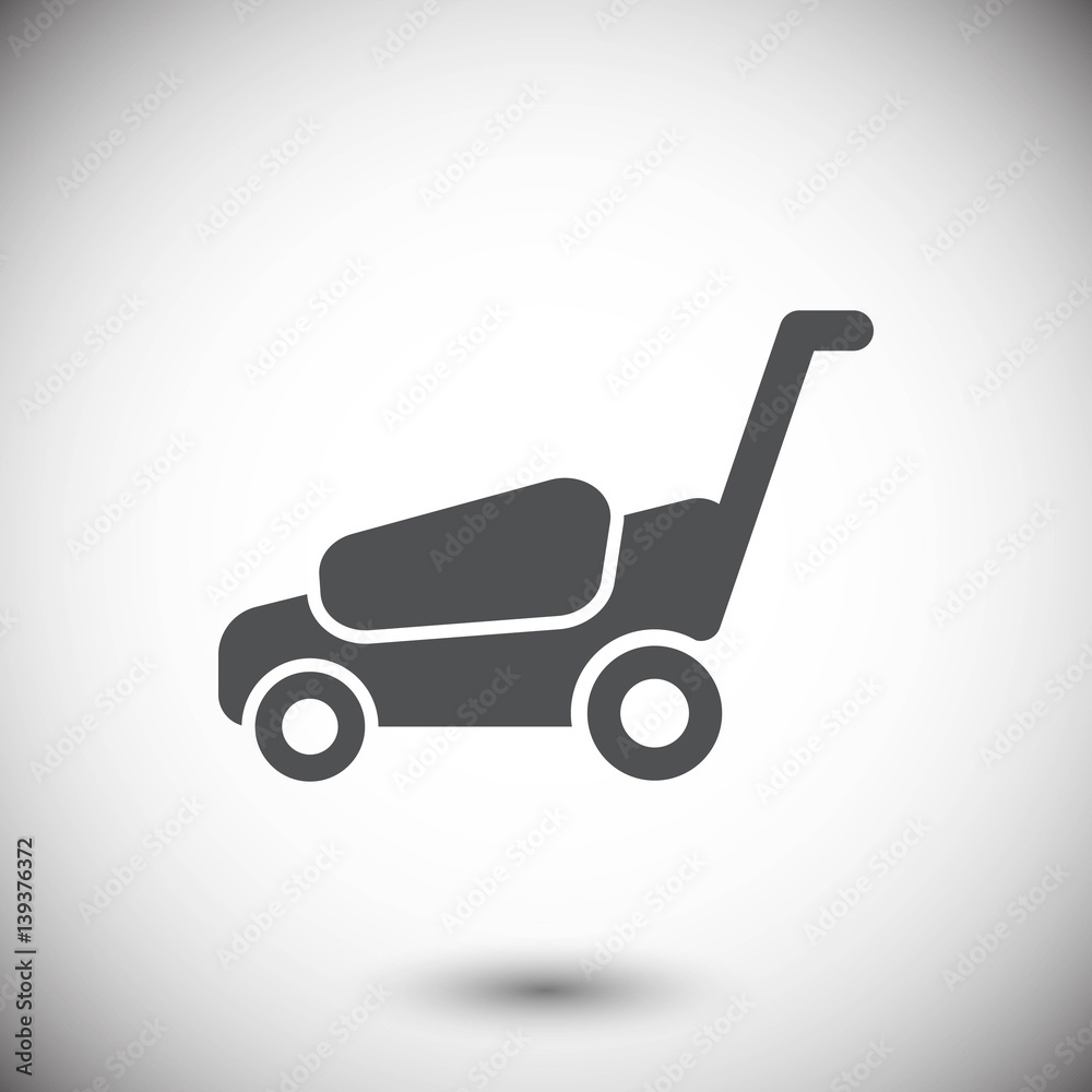 lawnmower icon stock vector illustration flat design lawnmower icon stock vector illustration flat design