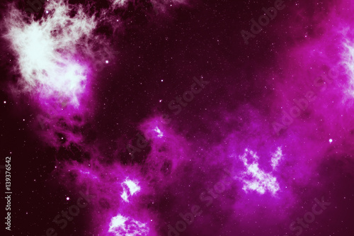 Starry outer space background texture with nebula. Colorful starry night sky outer space background. 3d rendering