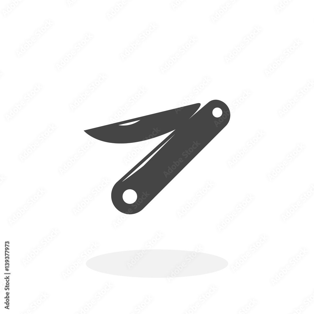 Jackknife Icon. Vector logo on white background Jackknife Icon. Vector logo on white background