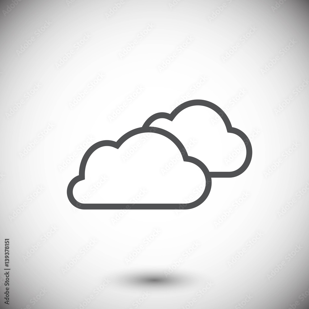 cloud icon stock vector illustration flat design cloud icon stock vector illustration flat design