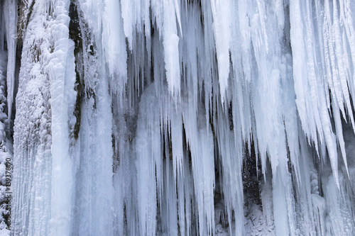 Plitvice lakes national park in winter