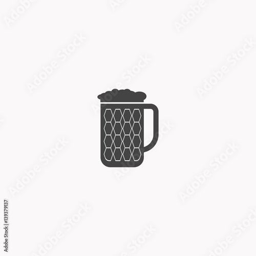 Beer icon illustration isolated vector sign symbol photo