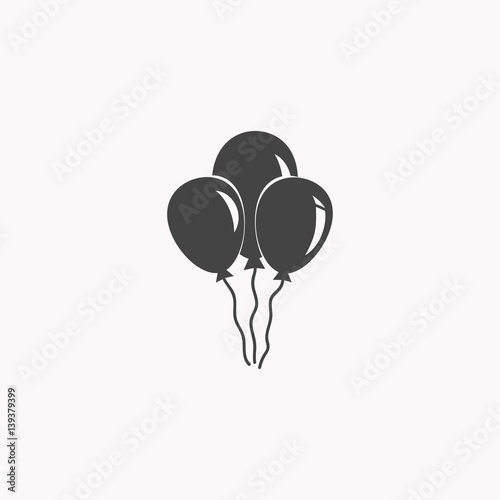 Ballon icon illustration isolated vector sign symbol