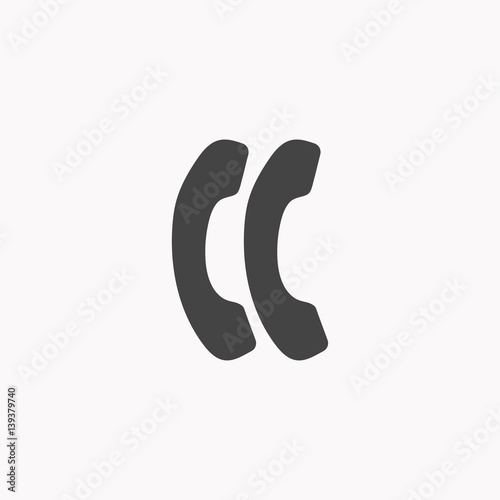 Phone call icon illustration isolated vector sign symbol