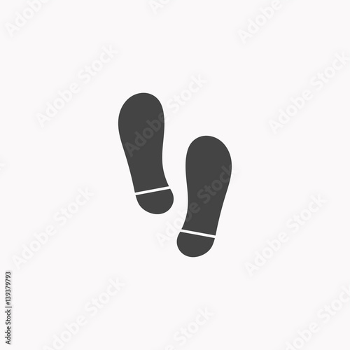 Footprint icon illustration isolated vector sign symbol