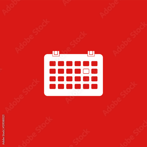 Calendar icon illustration isolated vector sign symbol photo