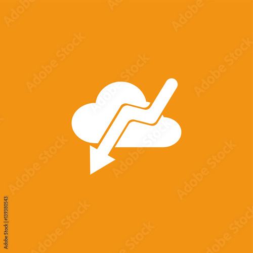 Cloud network icon illustration isolated vector sign symbol