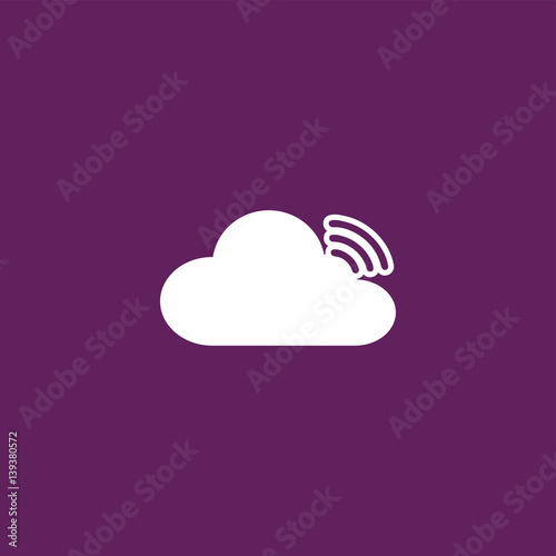Cloud network icon illustration isolated vector sign symbol