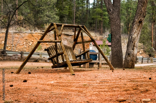 Wallpaper Mural Wooden Swing Torontodigital.ca