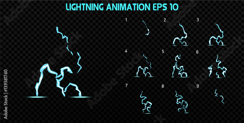 Vector explode. Explode effect animation with smoke. Cartoon explosion frames. Sprite sheet of explosion