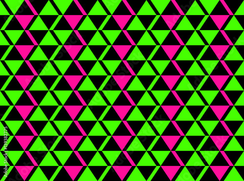 Classic Neon Colors Geometr...