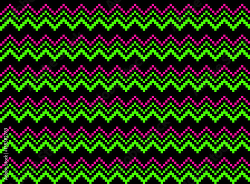 Classic Neon Colors Geometr...
