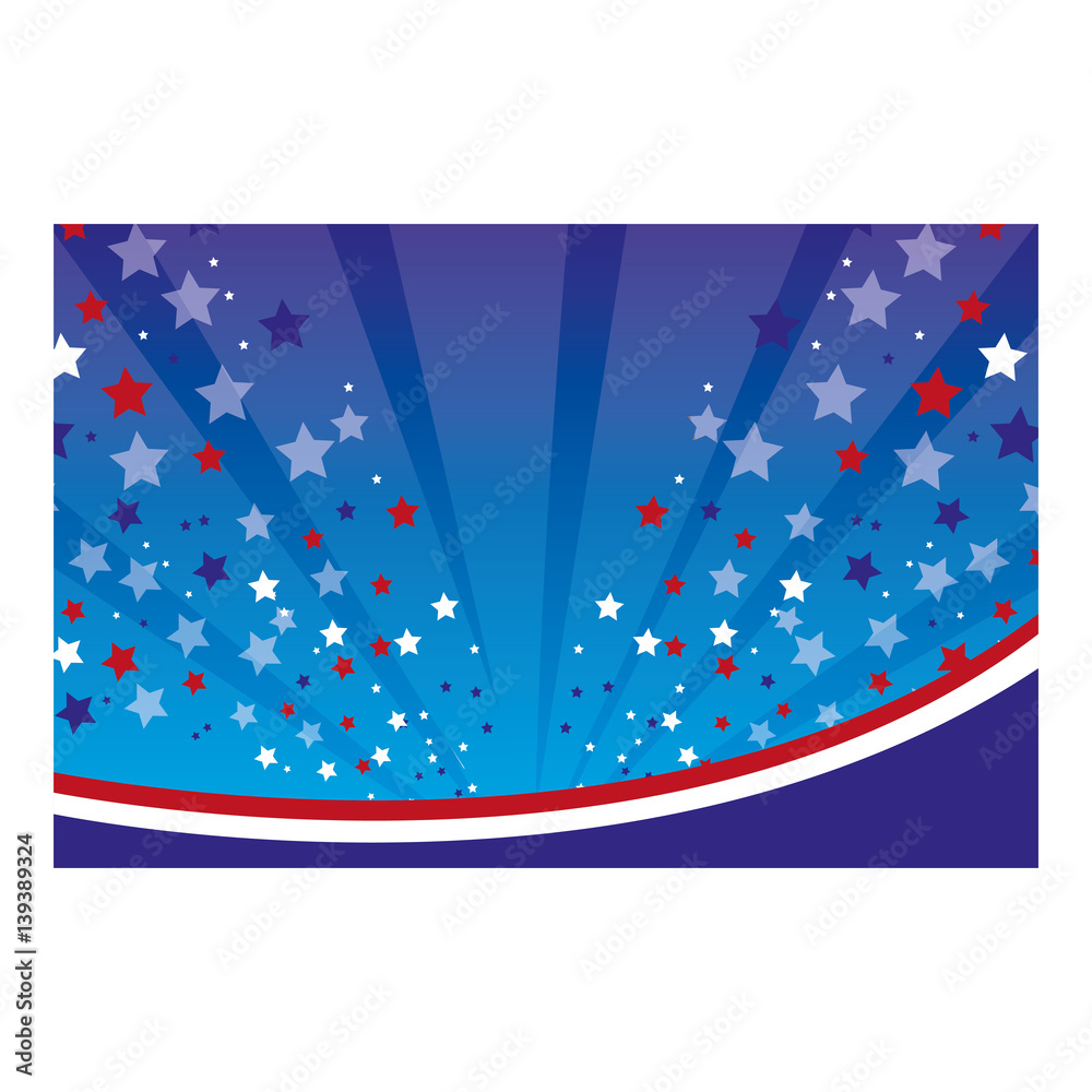 Obraz premium color background with stars in the sky vector illustration