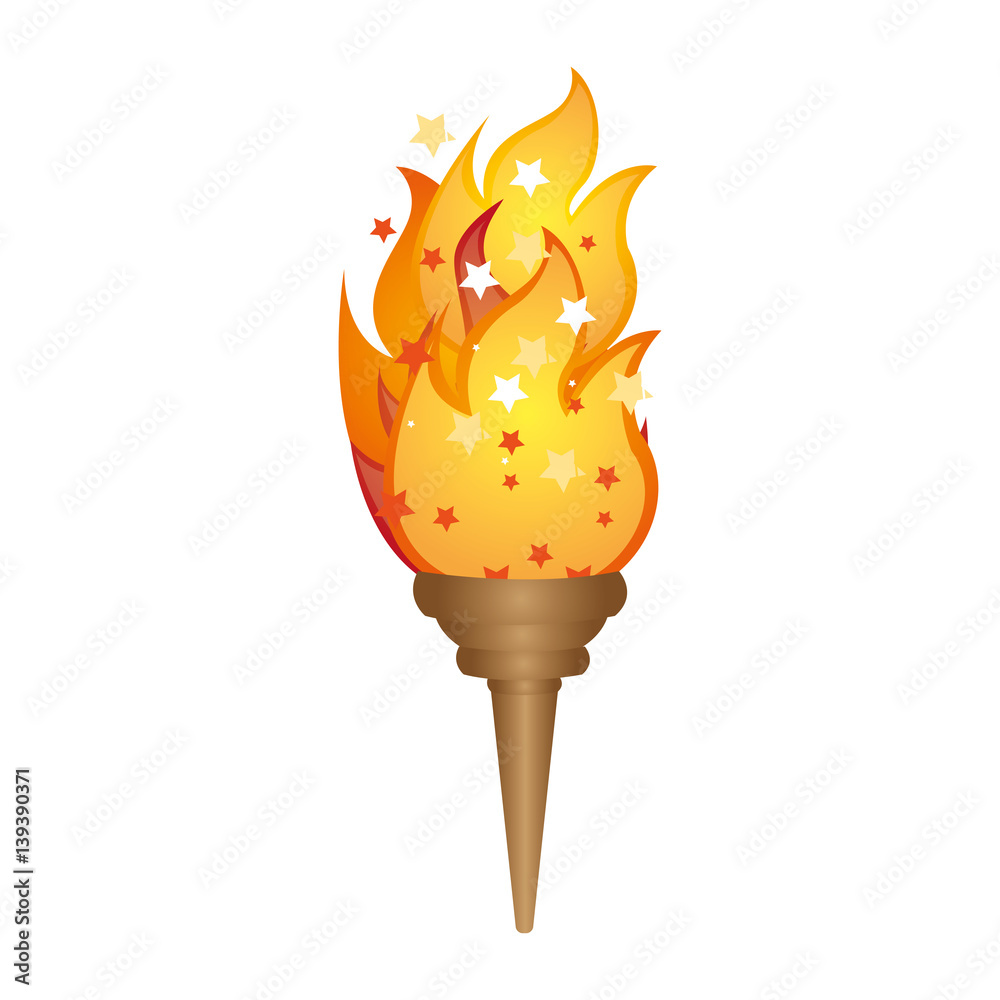 Illustration of the olympic flame Imagens de Stock de Arte Vetorial -  Página 6