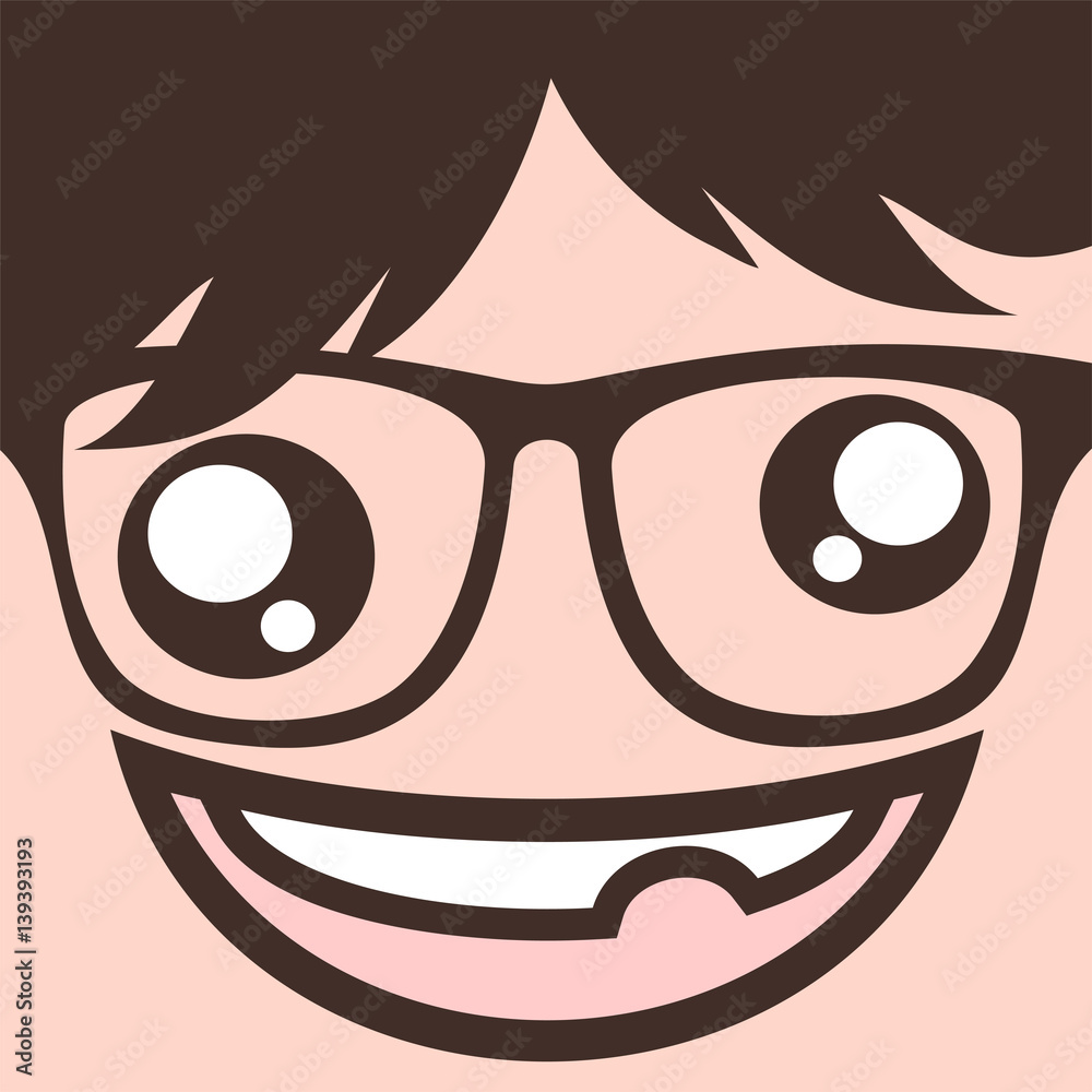 crazy face with glasses crazy face with glasses