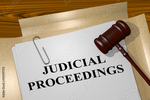 Judicial Proceedings concept