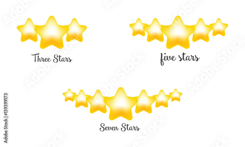 stars rating  three star  five star  seven star