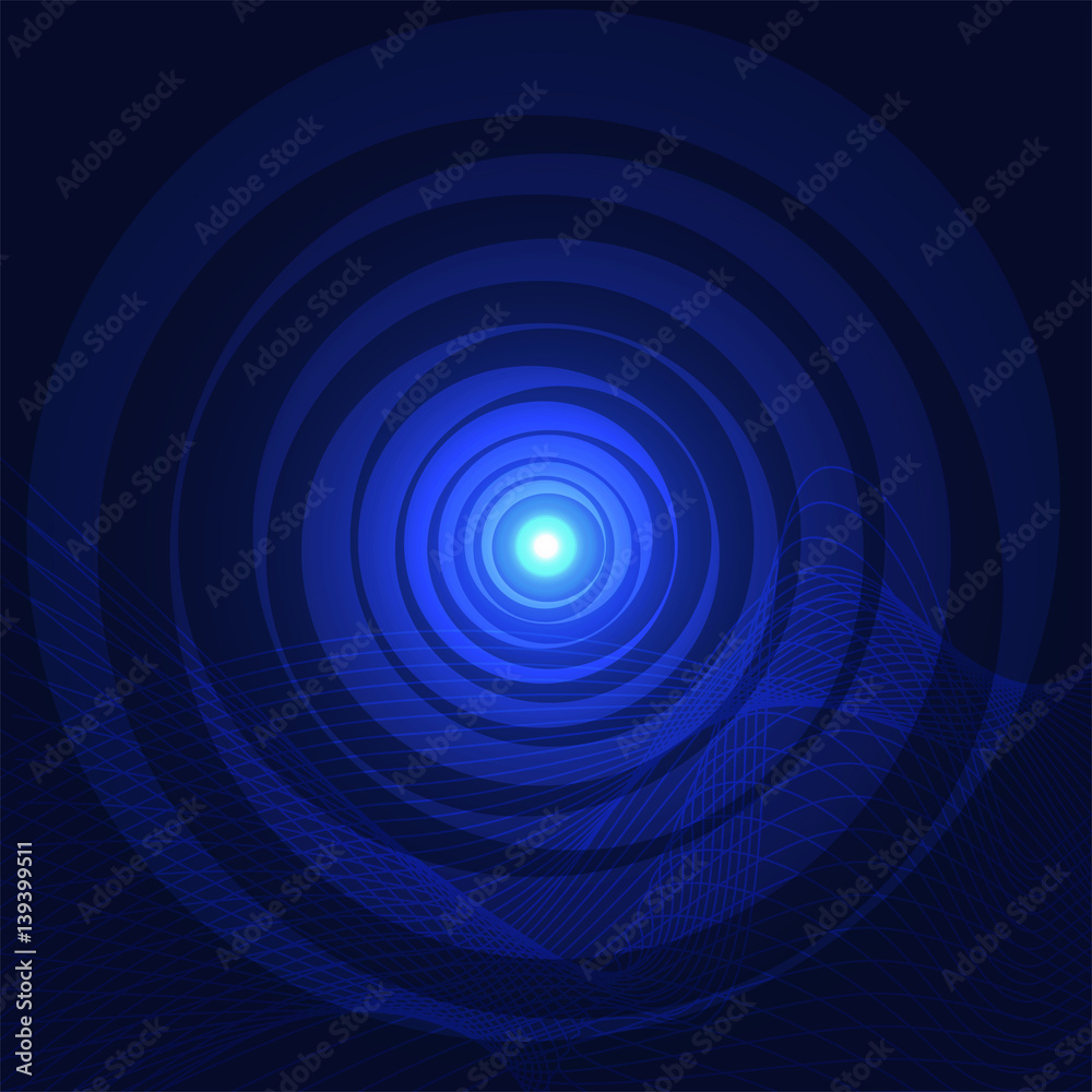 vector design of blue circle and mase line pattern vector design of blue circle and mase line pattern