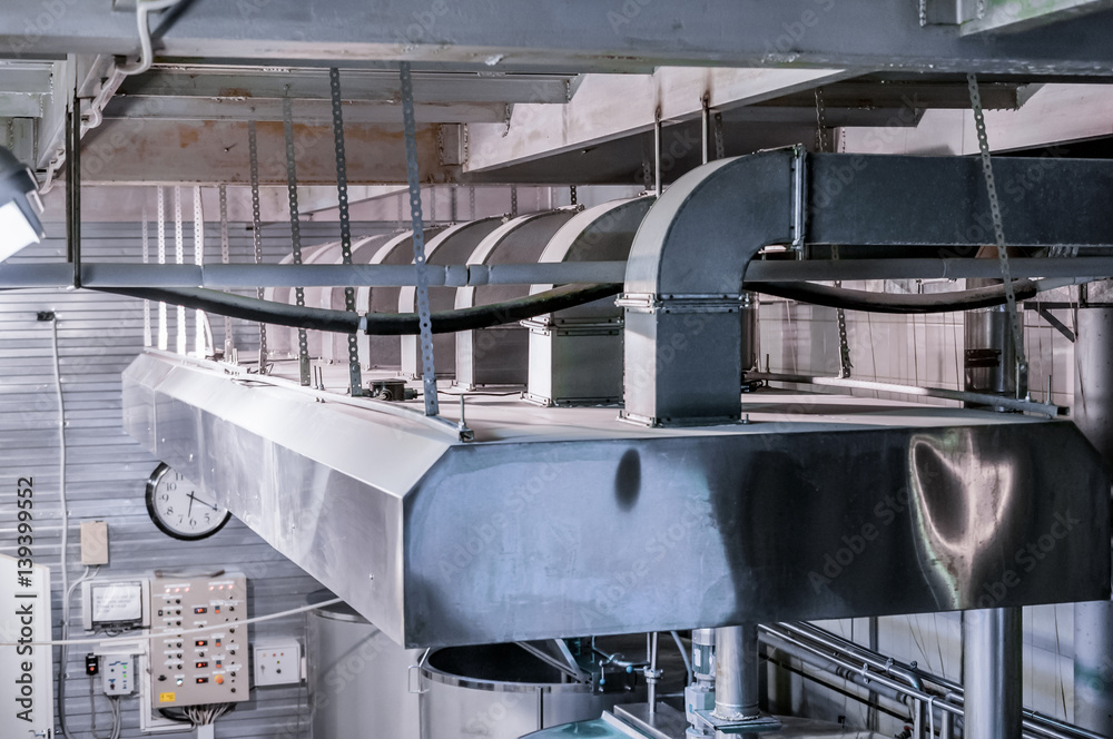 The ventilation system wort separation, brewery.