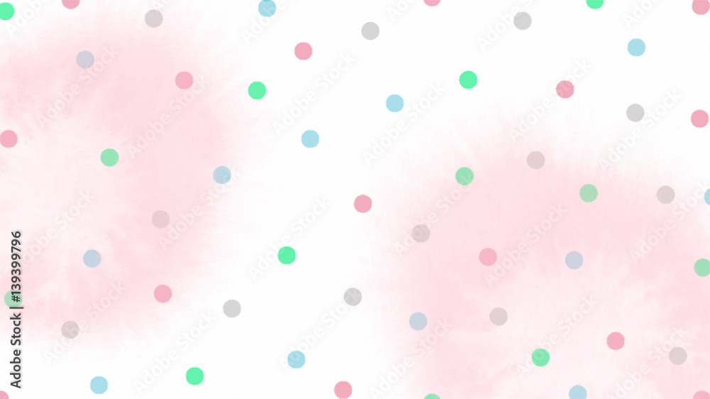 pink blue green tone color abstract vector background, look like watercolor drop style