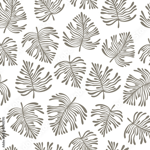 Wallpaper Mural Tropical seamless pattern with exotic leaves. Torontodigital.ca