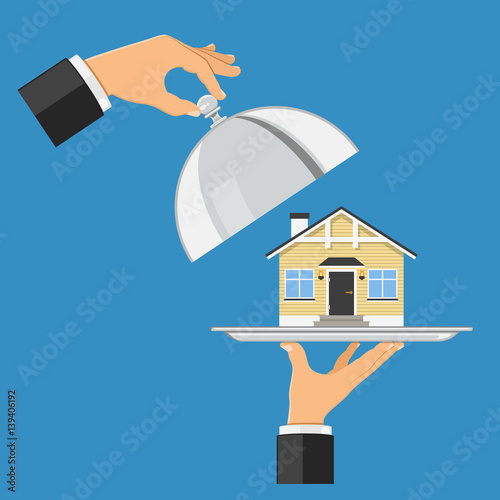 house on tray