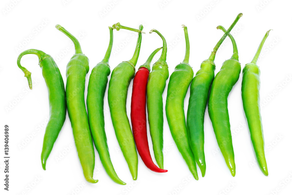 Scharfe Chilischoten Scharfe Chilischoten