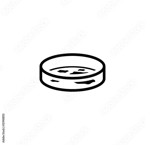 Bacteriology Icon. Flat Design.