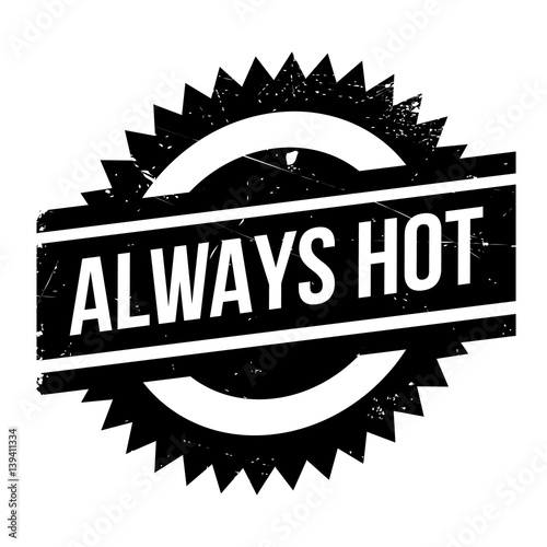 Always Hot rubber stamp. Grunge design with dust scratches. Effects can be easily removed for a clean, crisp look. Color is easily changed.