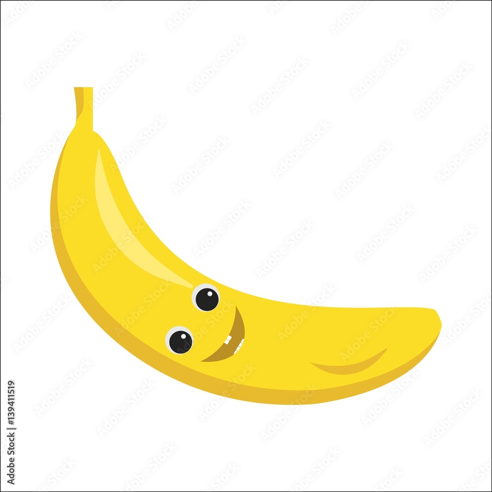 Banana character icon