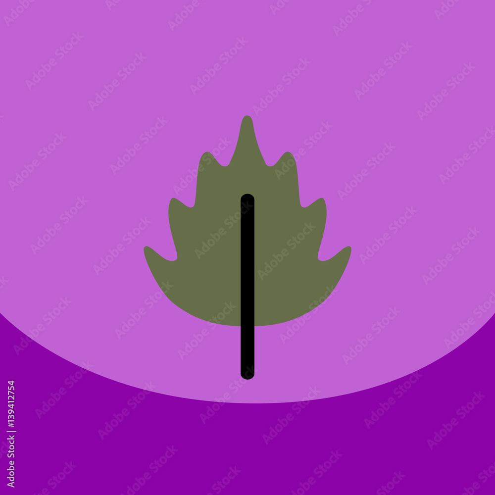 flat vector icon design collection leaf of tree flat vector icon design collection leaf of tree