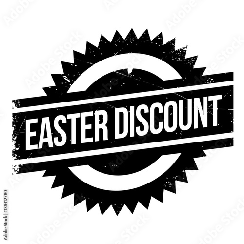 Easter Discount rubber stamp. Grunge design with dust scratches. Effects can be easily removed for a clean, crisp look. Color is easily changed.