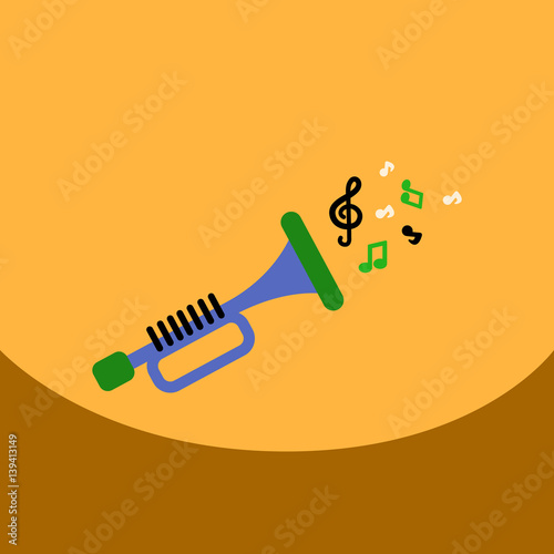 flat vector icon design collection musical instrument