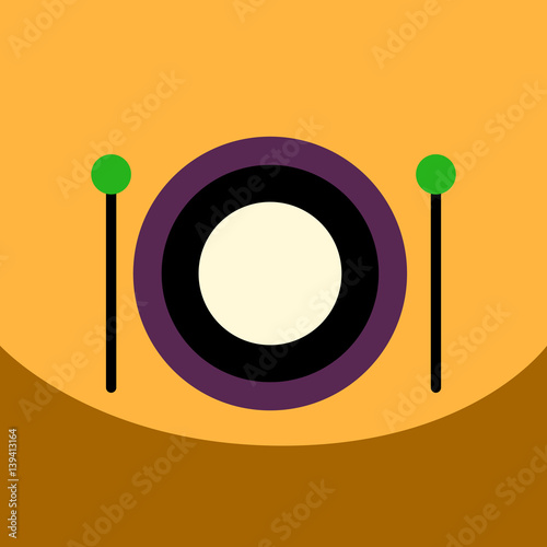 flat vector icon design collection musical instrument