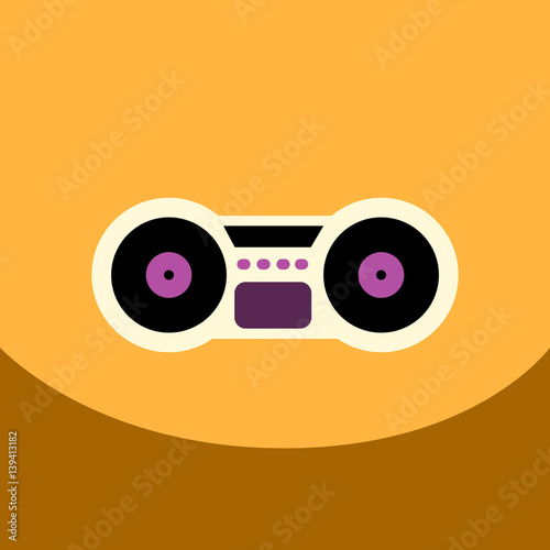 flat vector icon design collection musical instrument