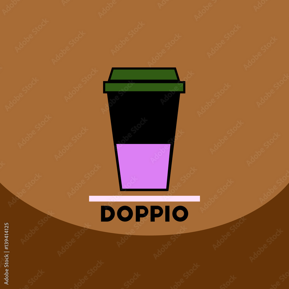 flat vector icon design collection doppio to go flat vector icon design collection doppio to go