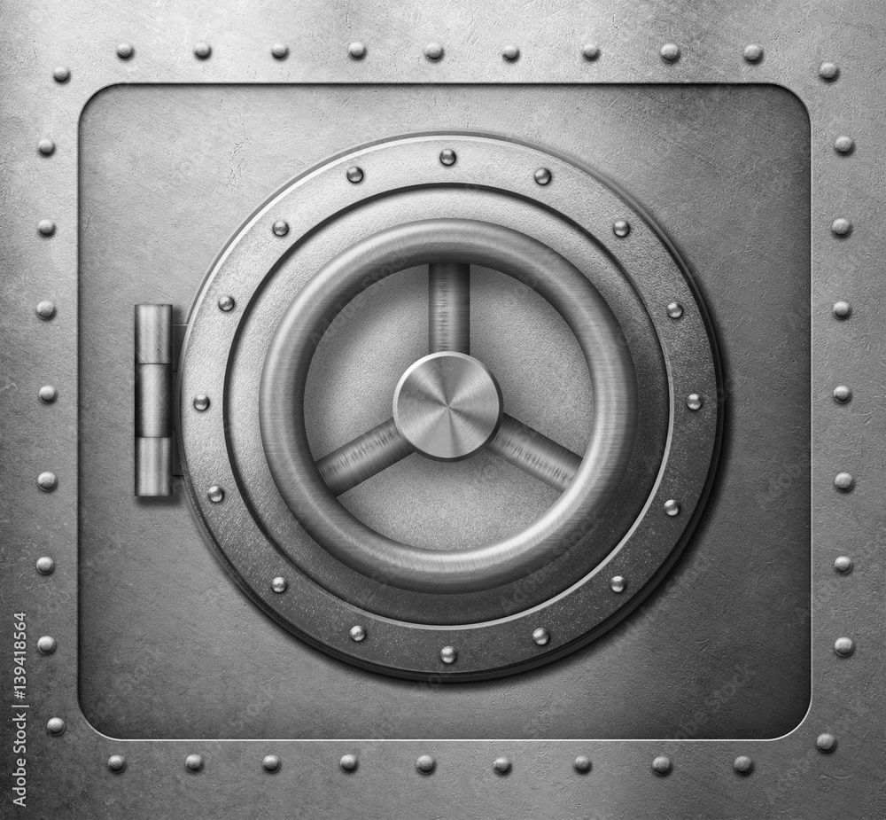 metal safe door icon 3d illustration metal safe door icon 3d illustration