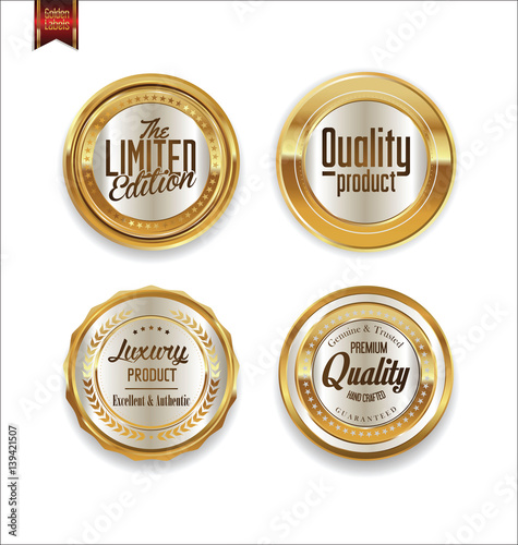 Luxury sale golden labels collection 