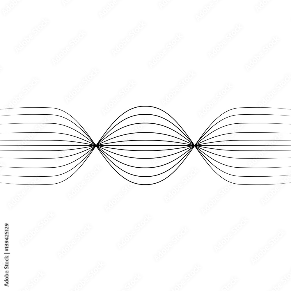 Abstract horizontal black lines retro space background Abstract horizontal black lines retro space background