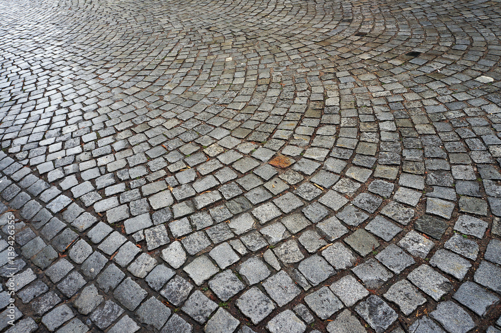 Stone pavement texture.