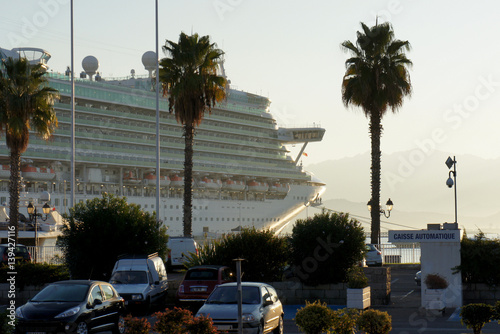Early in the morning in the port of Ajaccio. photo
