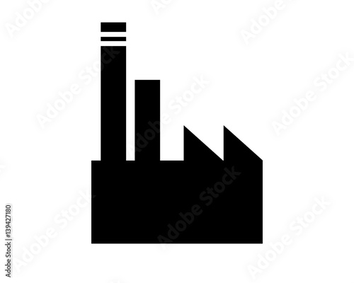 pittogramma industria nero , illustrazione vettoriale