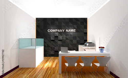 Sales office interior 3D Rendering