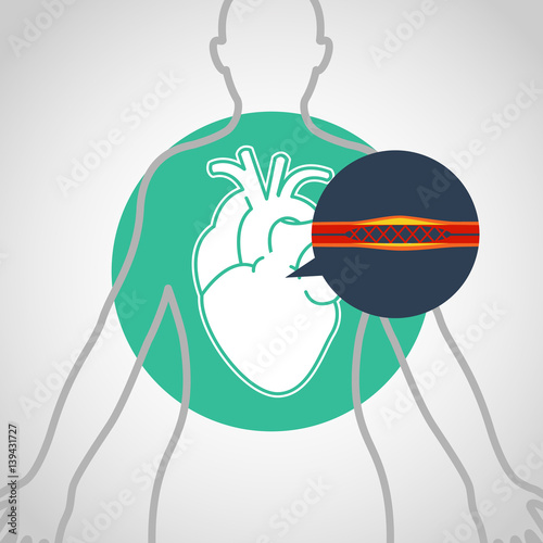 cardiac catheterization vector logo icon design