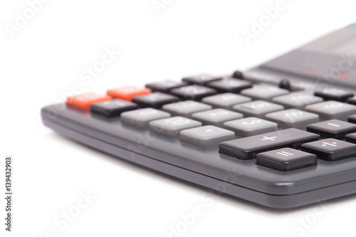 calculator isolated on white background