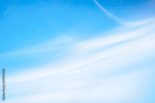 Abstract white smoke on a blue background