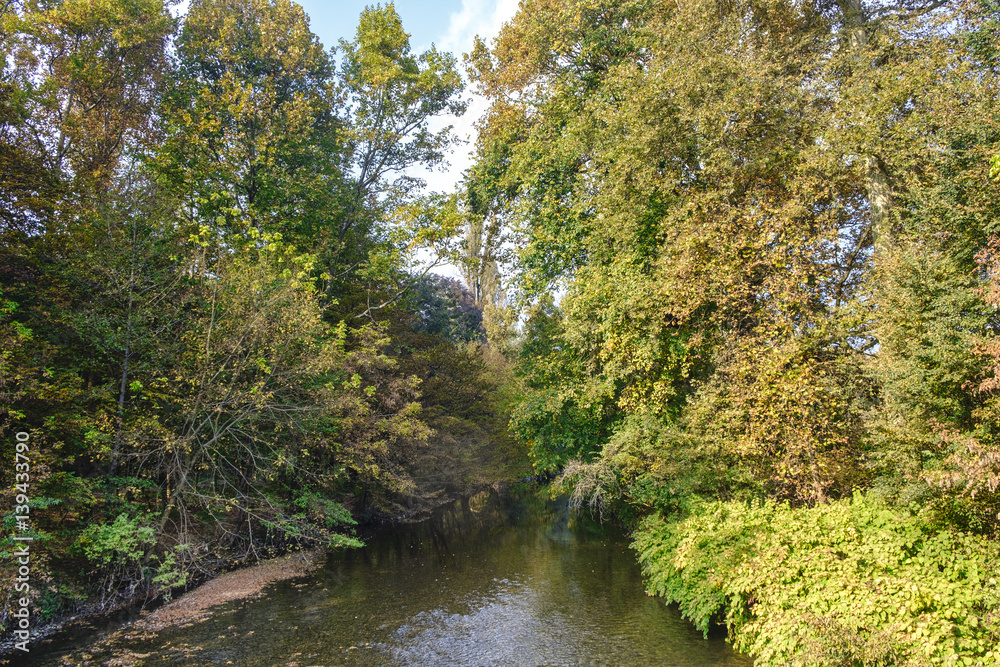 Monza (Italy):  Lambro river in the park