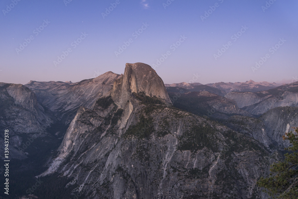 Half Dome after sun down