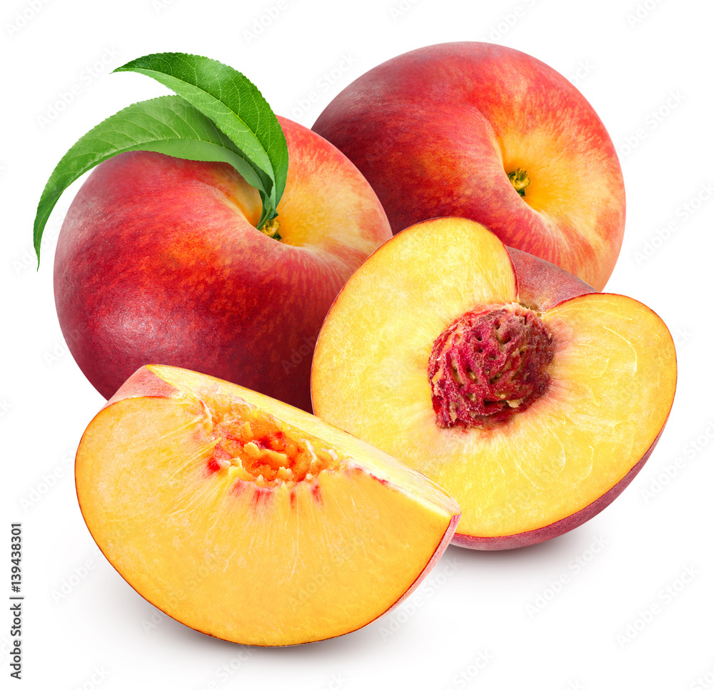 peach fruits isolated peach fruits isolated